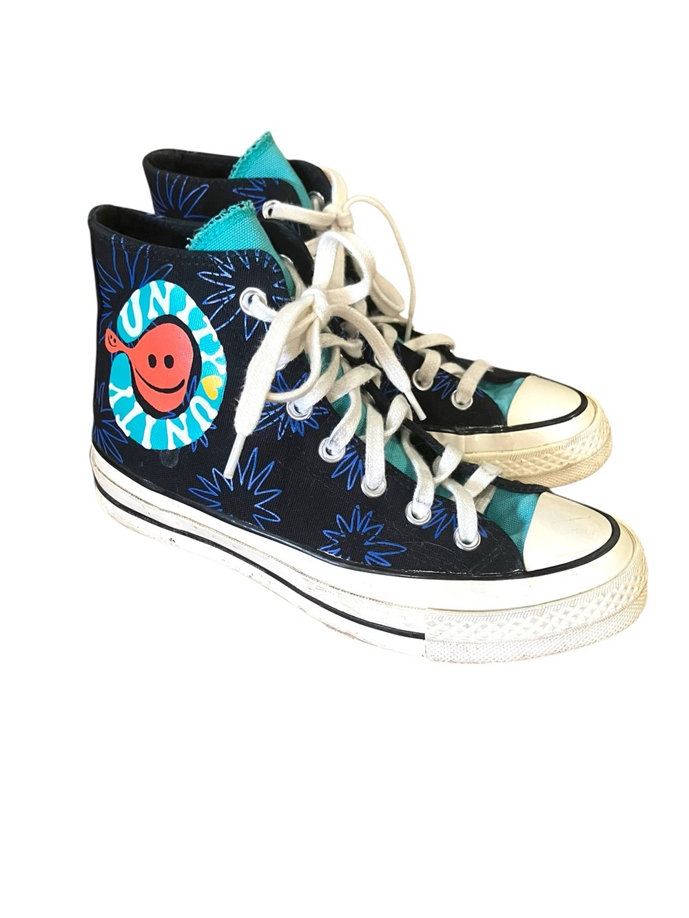 Converse High Top Chuck70 sneakers Sunny Floral Unity Size Mens 5/Womens 7